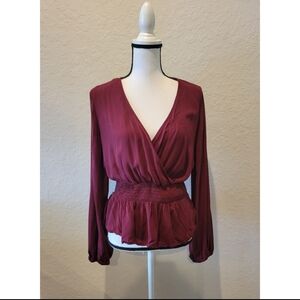 Wine Blouse